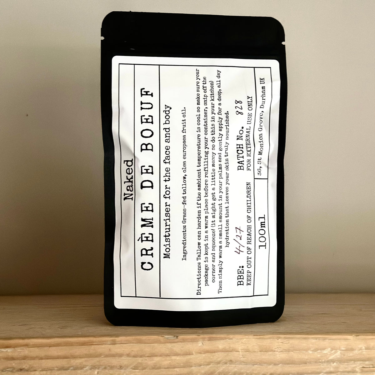 Naked Tallow Moisturiser - Fragrance Free (Sensitive Skin)