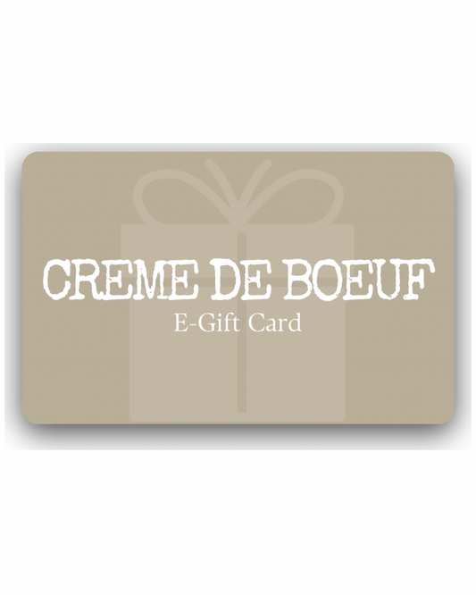 Crème de Boeuf Gift Card